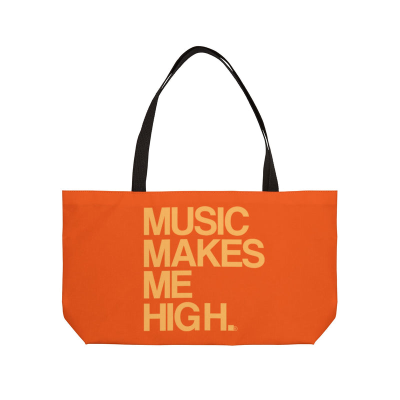 MMMH Weekender Bag (Black Handle): Orange | Light Orange