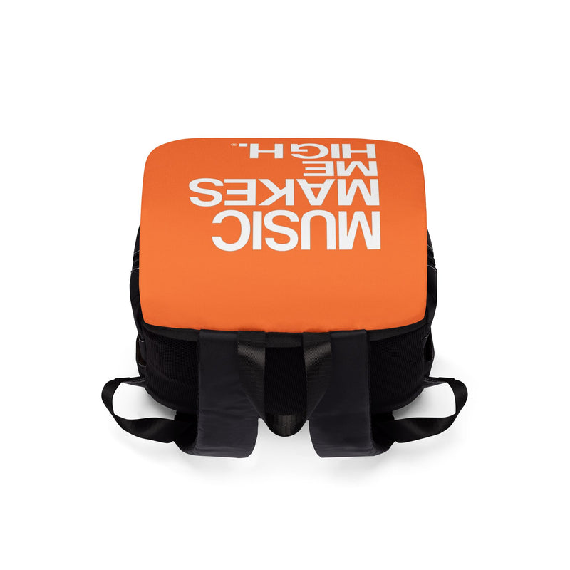 MMMH Backpack: Orange | White Lettering