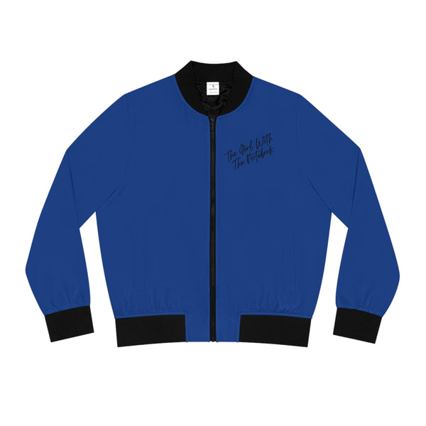 TGWTN Women's Bomber Jacket: Black | Dark Blue