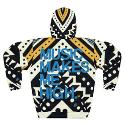 MMMH Unisex Hoodie: Black Abstract | Blue