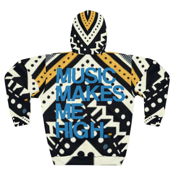 MMMH Unisex Hoodie: Black Abstract | Blue