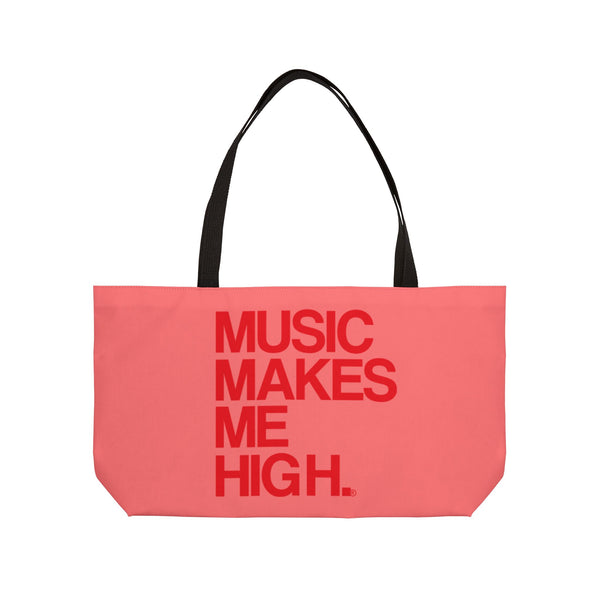 MMMH Weekender Bag (Black Handle): Light Red | Red