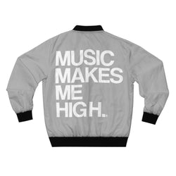 MMMH Bomber Jacket: Light Grey | White Lettering