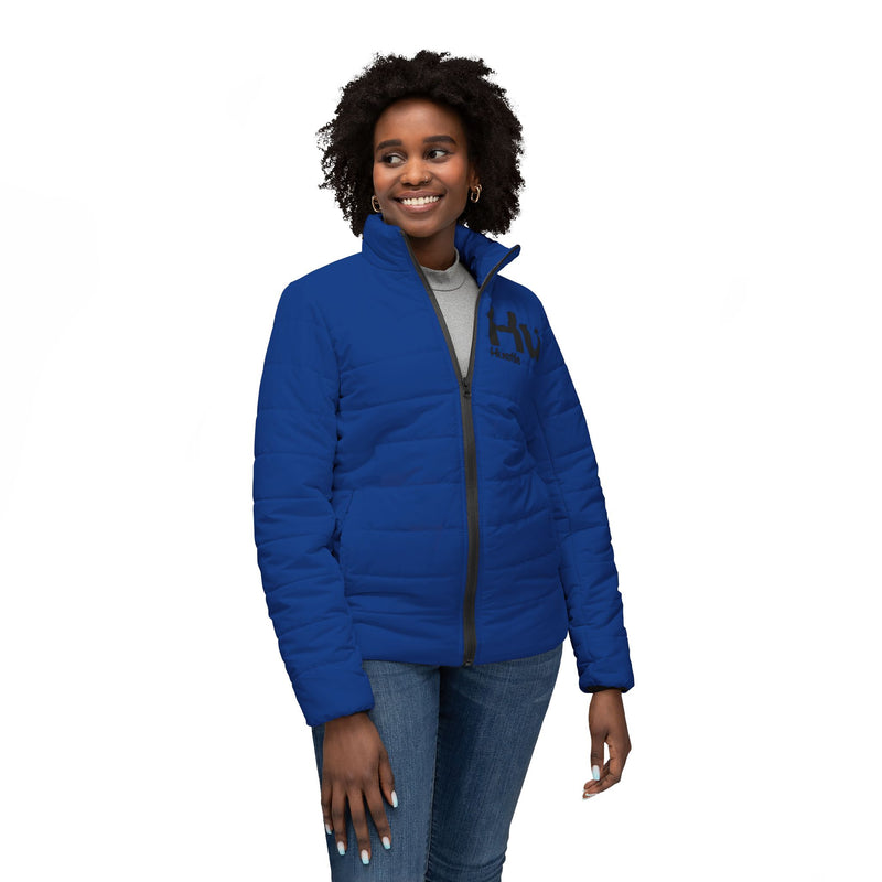 NOVL Women’s Puffer Jacket: Hustle Black | Dark Blue