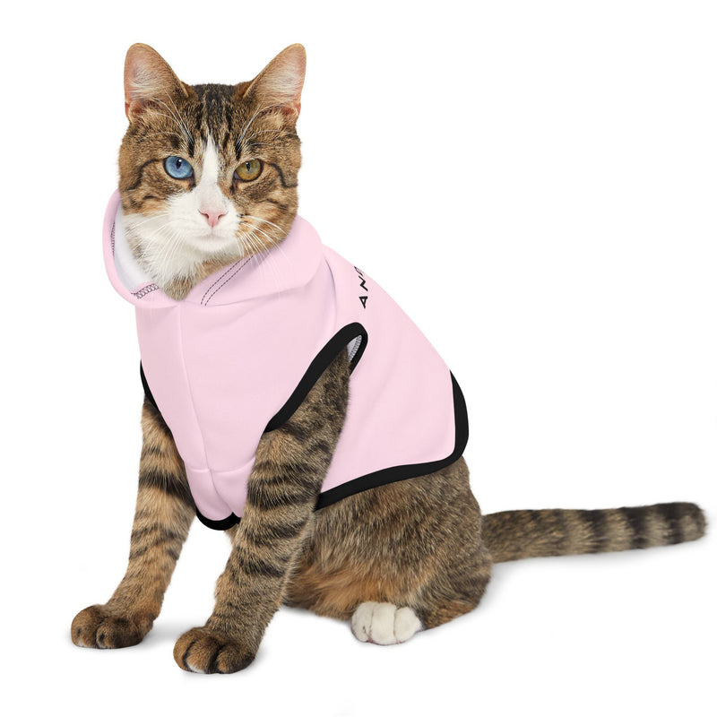 IJTT Pet Hoodie: AT Slash Black | Light Pink