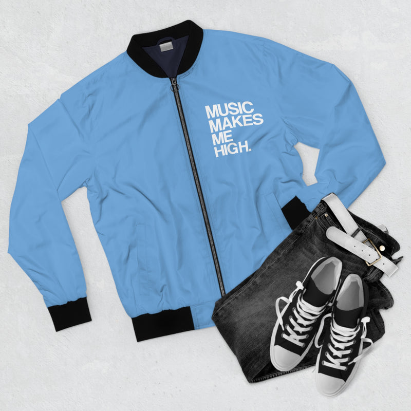 MMMH Bomber Jacket: Light Blue | White Lettering