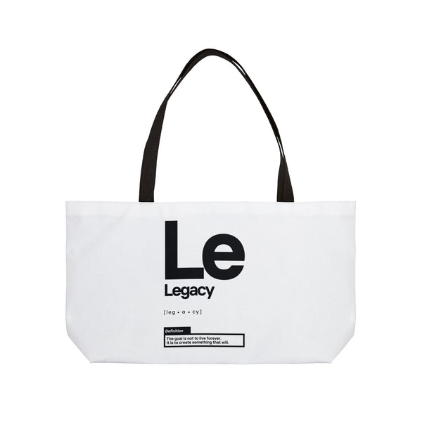 NOVL Weekender Bag (Black Handle): Legacy White | Black