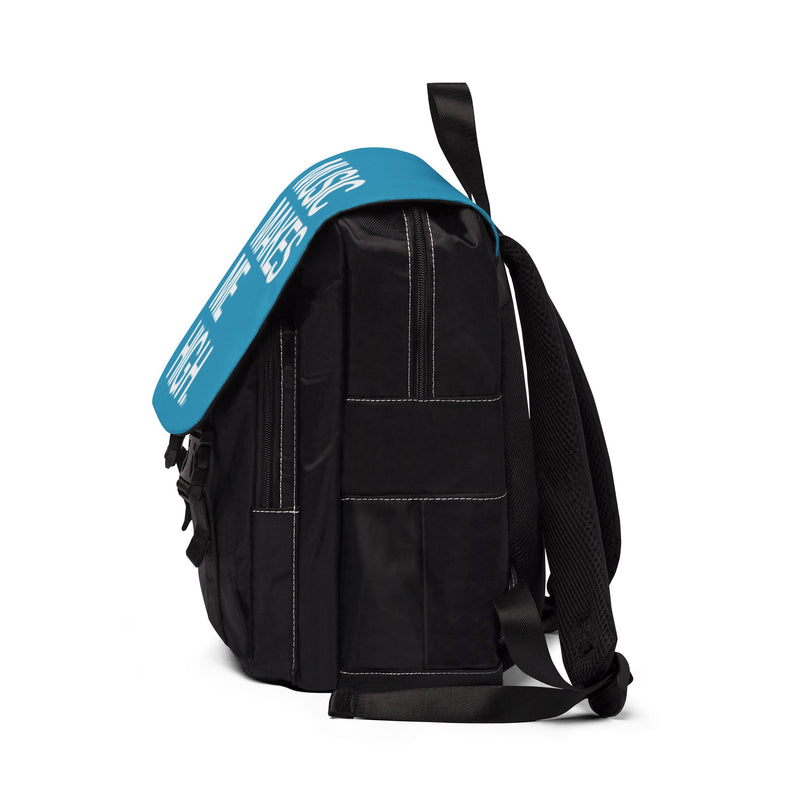 MMMH Backpack: Turquoise | White Lettering