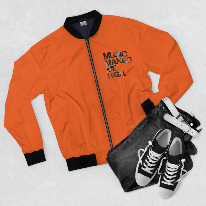 MMMH Bomber Jacket: Orange | Camo Lettering