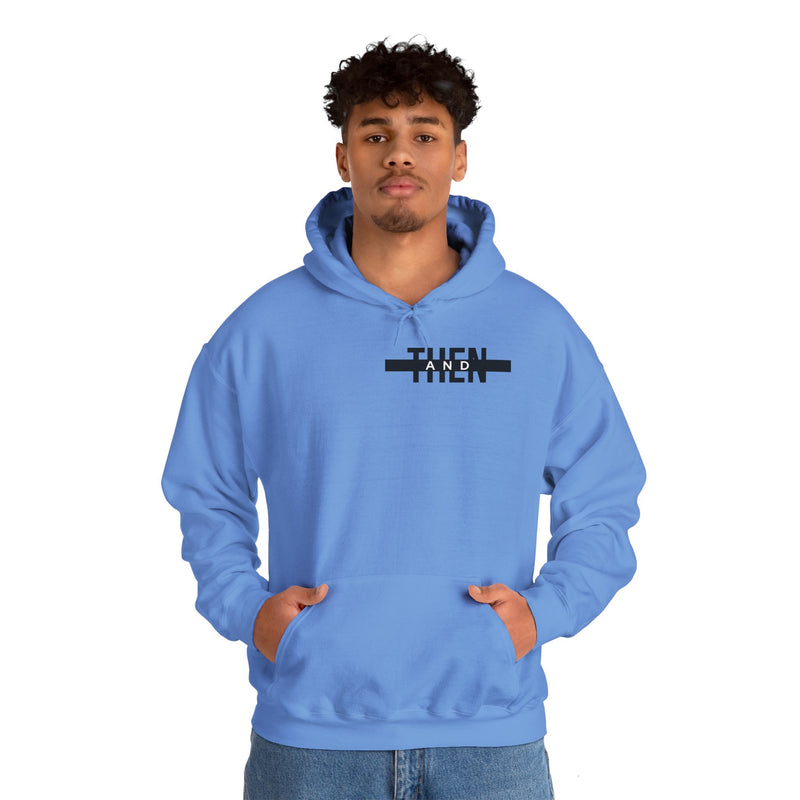 IJTT Unisex Hoodie: AT Stirke Black | Carolina Blue