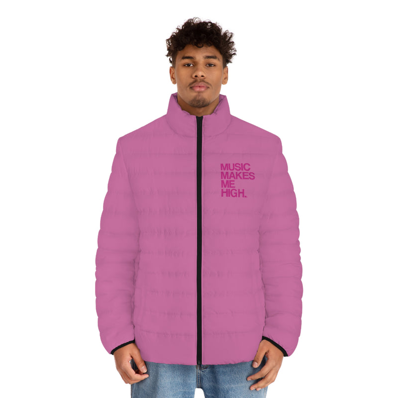 MMMH Men's Puffer Jacket: Light Pink | Pink