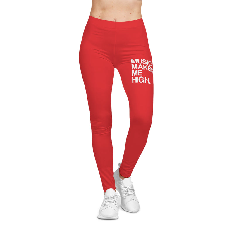 MMMH Leggings: Red | White