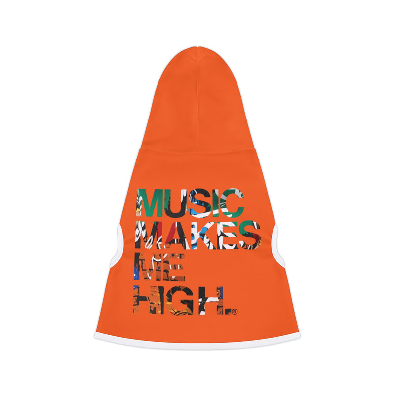 MMMH Pet Hoodie: Orange | Graffiti