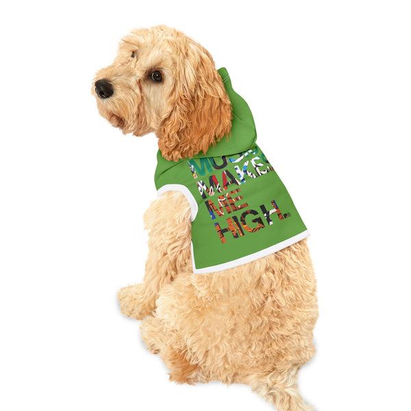 MMMH Pet Hoodie: Green | Graffiti