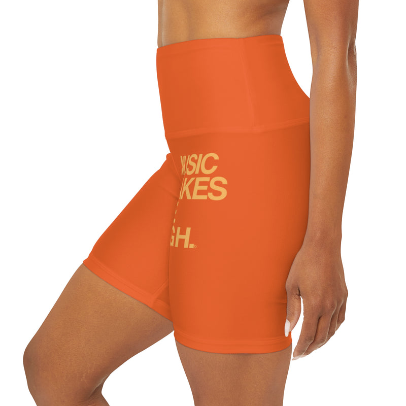 MMMH Yoga Shorts: Orange | Light Orange