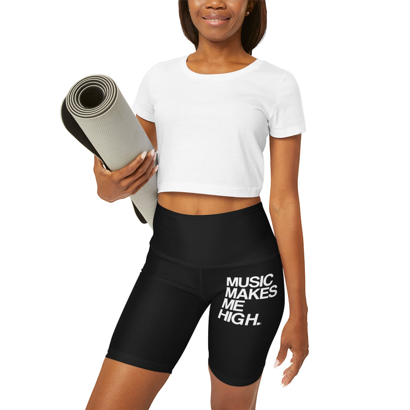 MMMH Yoga Shorts: Black | White