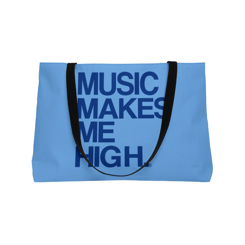 MMMH Weekender Bag (Black Handle): Light Blue | Dark Blue