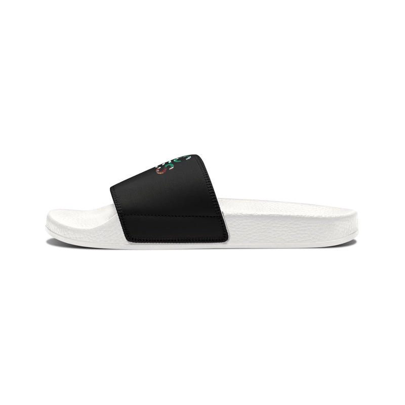 MMMH Unisex Slides: Black/White | Graffiti