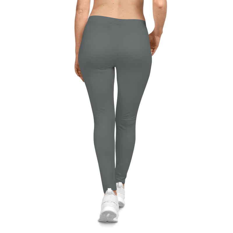 MMMH Leggings: Dark Gray | White