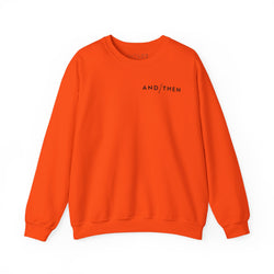 IJTT Unisex Sweatshirt: AT Slash Black | Orange