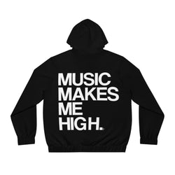 MMMH Unisex Zip Hoodie: Black | White