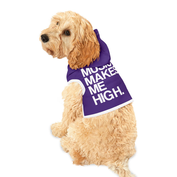 MMMH Pet Hoodie: Purple | White