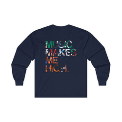 MMMH Unisex Long Sleeve Tee: Navy | Graffiti