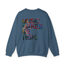 MMMH Unisex Sweatshirt: Indigo Blue | Floral