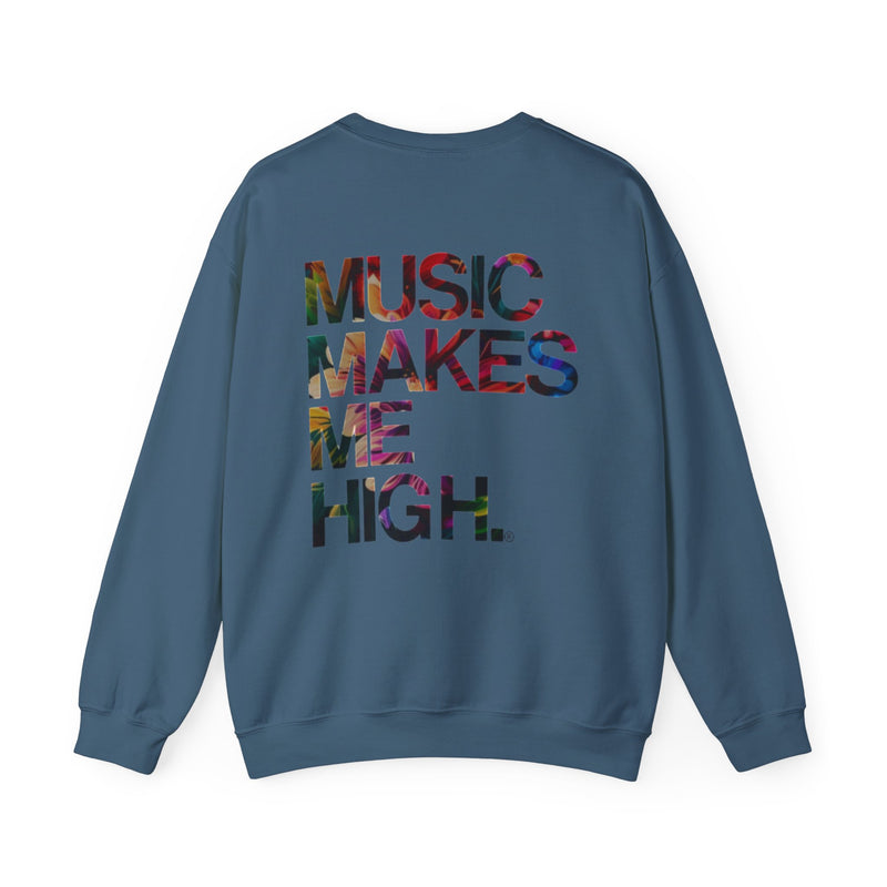 MMMH Unisex Sweatshirt: Indigo Blue | Floral