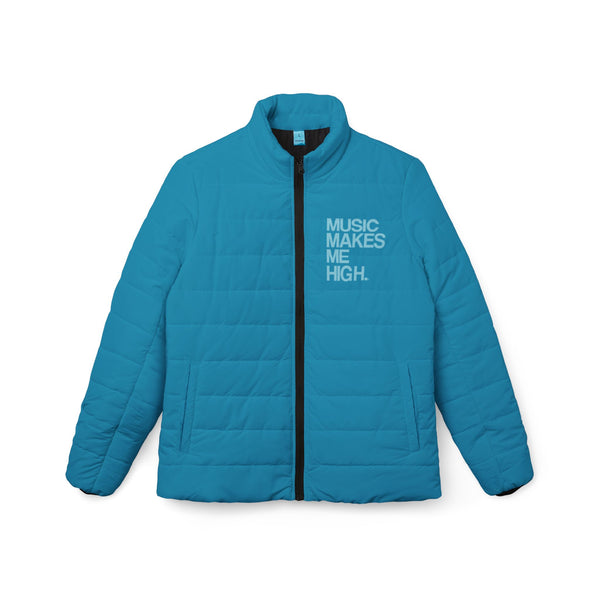 MMMH Women’s Puffer Jacket: Turquoise | Light Turquoise