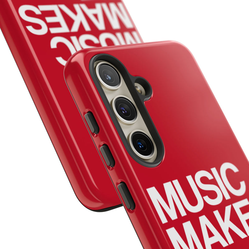 MMMH Classic Phone Case: Dark Red | White