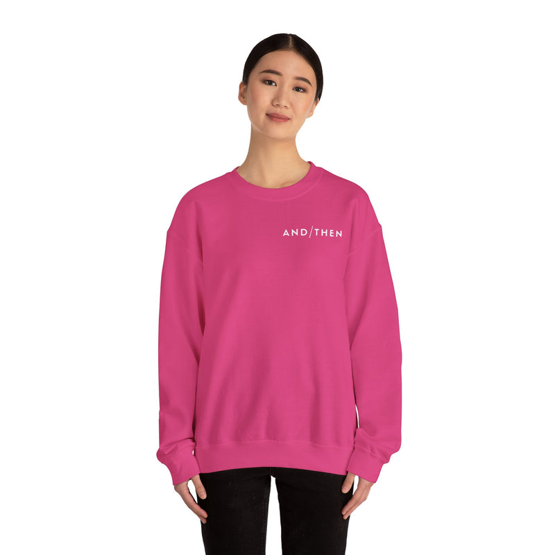 IJTT Unisex Sweatshirt: AT Slash White | Pink