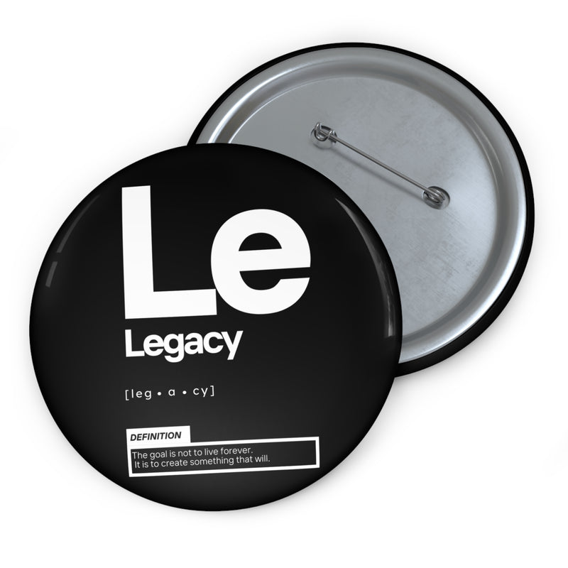 NOVL Round Pin: Legacy Black | White