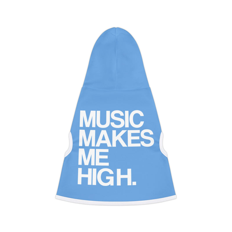 MMMH Pet Hoodie: Light Blue | White