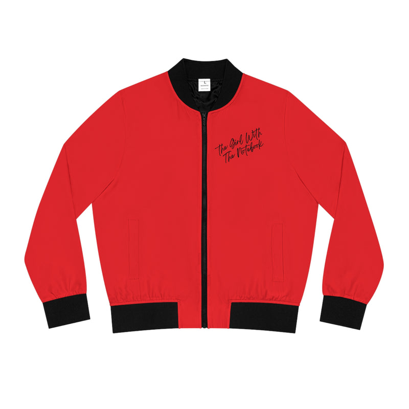 TGWTN Women's Bomber Jacket: Black | Red