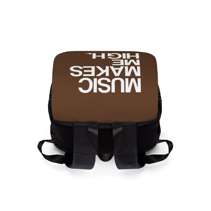 MMMH Backpack: Brown | White Lettering