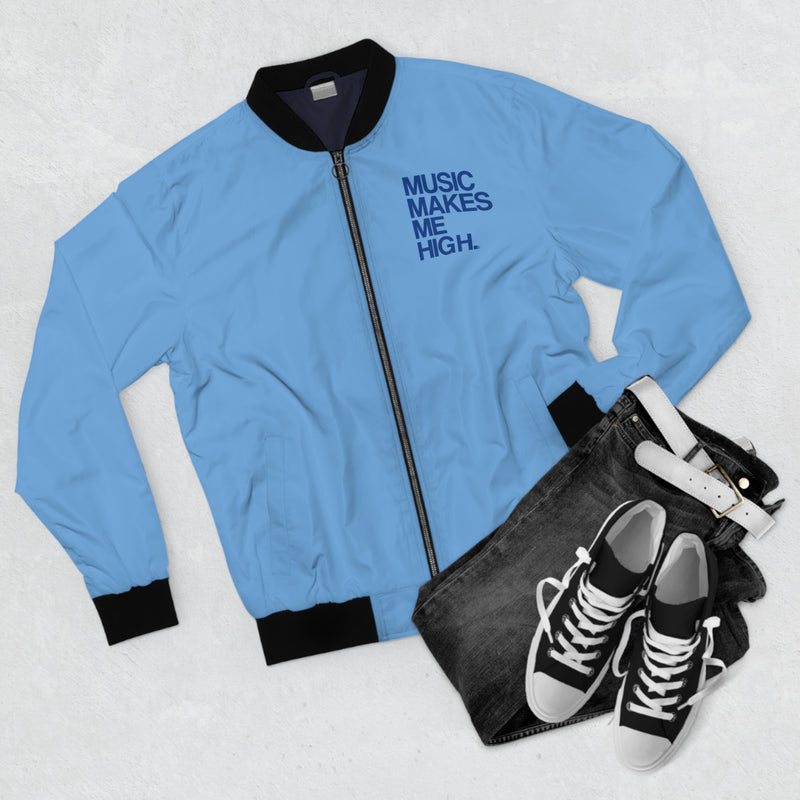 MMMH Unisex Bomber Jacket: Light Blue | Dark Blue