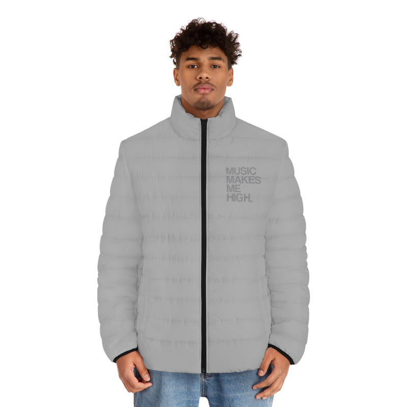 MMMH Men's Puffer Jacket: Light Grey | Grey