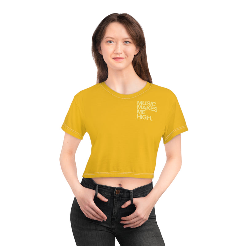 MMMH Cropped Top: Yellow | Light Yellow