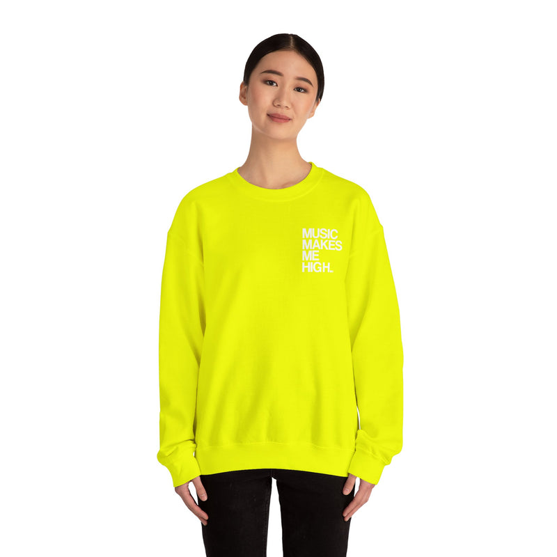 MMMH Unisex Sweatshirt: Safety Green | White