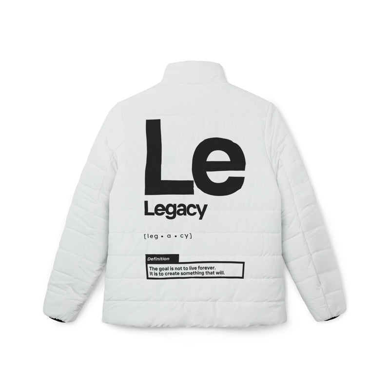 NOVL Women’s Puffer Jacket: Legacy White | Black