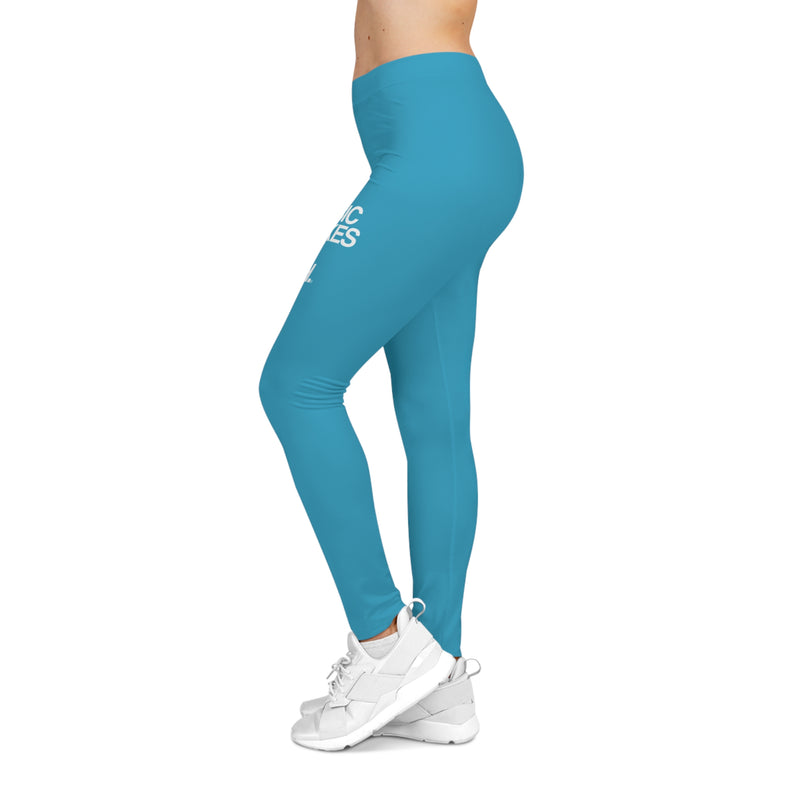 MMMH Leggings: Turquoise | White