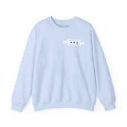 IJTT Unisex Sweatshirt: AT Strike White | Light Blue