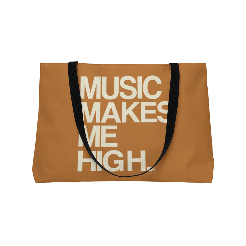 MMMH Weekender Bag (Black Handle): Light Brown | Beige