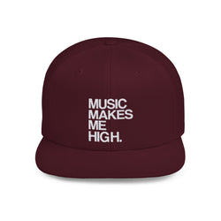 MMMH Classic Snapback: Maroon_White Lettering