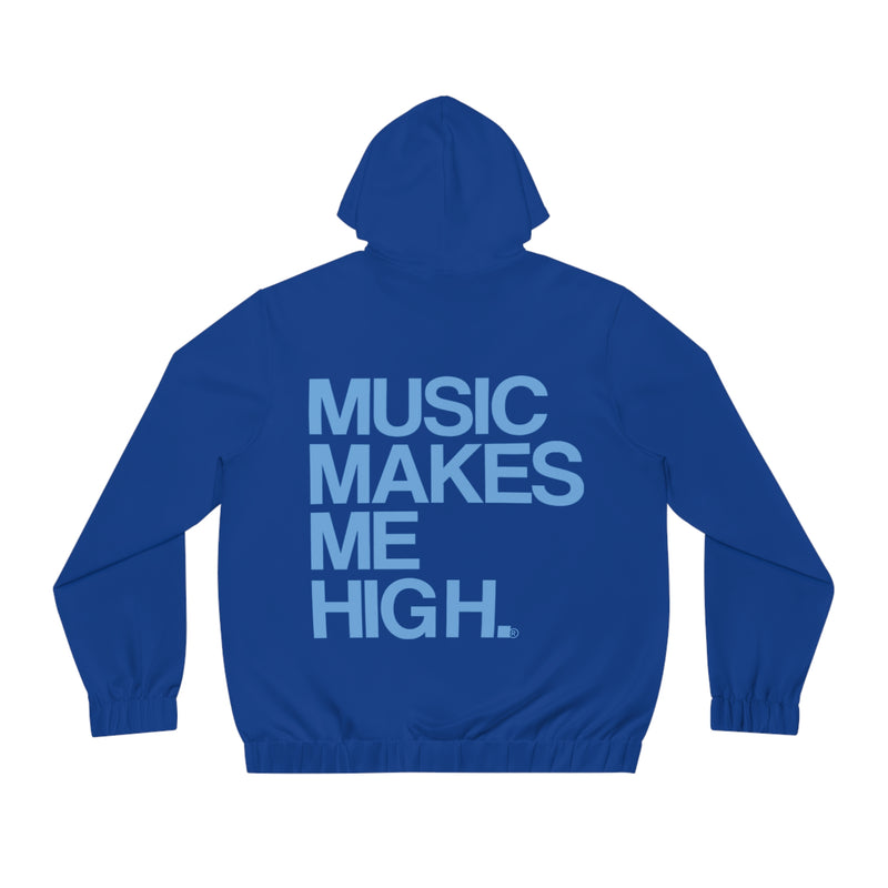 MMMH Unisex Zip Hoodie: Dark Blue | Light Blue