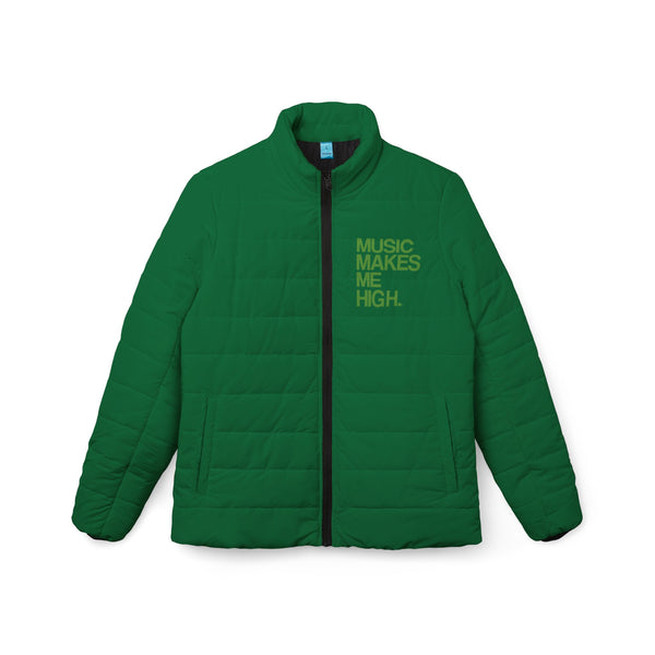 MMMH Women’s Puffer Jacket: Dark Green | Green