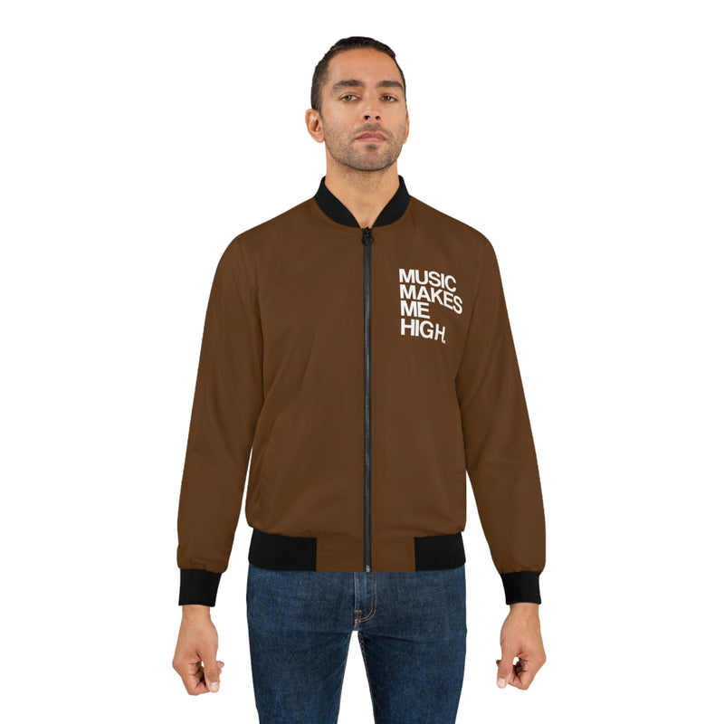 MMMH Bomber Jacket: Brown | White Lettering