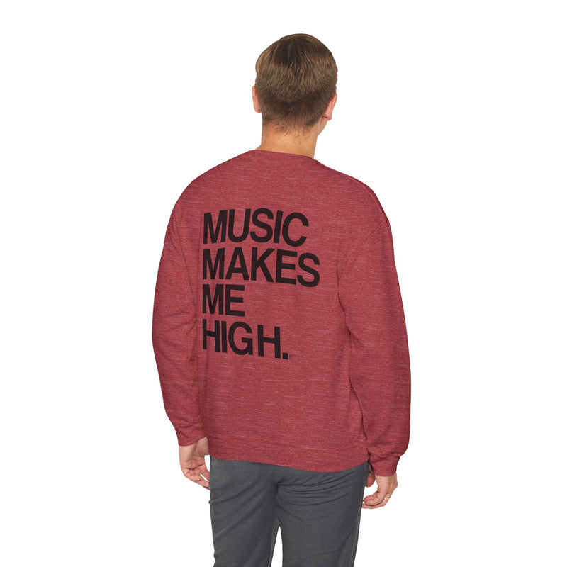 MMMH Unisex Sweatshirt: Heather Sport Scarlet Red | Black