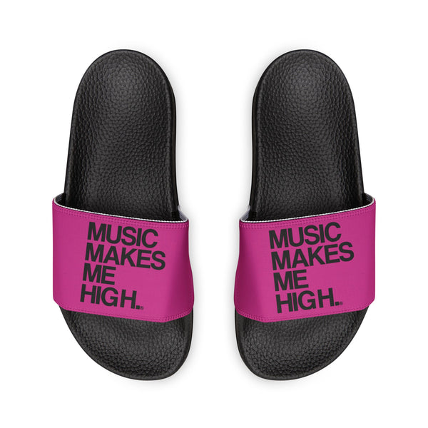 MMMH Unisex Slides: Pink/Black | Black